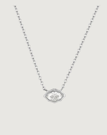 CHAKRA DIAMOND NECKLACE SILVER - STUDIO JO STORE